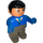 LEGO Male with Blue Top Duplo Figure