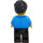LEGO Male met Dark Azure Jacket minifiguur