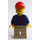 LEGO Male with Dark Blue Shirt Minifigure
