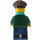 LEGO Männlich mit Dunkelgrün Kapuzenpullover Minifigur