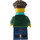 LEGO Male mit Dark Green Hoodie Minifigur
