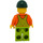 LEGO Male met Lime Overalls minifiguur