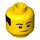 LEGO Male with Mountain Shirt Minifigure Head (Recessed Solid Stud) (3626 / 98550)