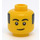 LEGO Man med Mountain Skjorta Minifigur Huvud (Infälld solid knopp) (3626 / 98550)