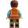 LEGO Mannelijk met Oranje Work Vest Minifiguur