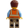 LEGO Male avec Orange Work Vest Figurine