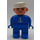 LEGO Male with White Anchor and Sailor Hat Duplo Figure