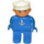 LEGO Male with White Anchor and Sailor Hat Duplo Figure