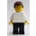 LEGO Male met Wit Shirt en Zwart Pants minifiguur