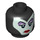 LEGO Maleficent Minifigure Head (Recessed Solid Stud) (3626 / 25930)