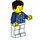 LEGO Homme - Dark Bleu Chemise Minifigurine