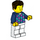 LEGO Man - Dark Blue Shirt Minifigure