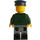 LEGO Man - Dark Green Jacket and Dark Blue Hat Minifigure