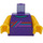 LEGO Man - Dark Purple Vest Minifig Torso (973 / 76382)