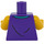 LEGO Man - Dark Lila Väst Minifigur Kropp (973 / 76382)