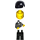 LEGO Man im Schwarz Suit und Tie Minifigur