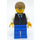 LEGO Człowiek W Czarny Waistcoat z Niebieski guziki Minifigurka