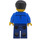 LEGO Man in Blauw Jacket minifiguur