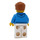 LEGO Mann im Dunkles Azur Sweatshirt Minifigur