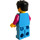 LEGO Hombre en Celeste oscuro Parte superior Minifigura