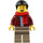 LEGO Man dans Dark rouge Jacket Figurine