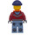LEGO Man dans Dark rouge Sweatshirt Figurine