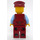 LEGO Man im Dark rot Vest Minifigur