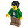 LEGO Man in Groen Jasje Minifiguur