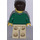 LEGO Mand i Grøn Sweater og Beige Pants Minifigur