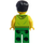LEGO Man in Lime Sleeveless Shirt Minifigure