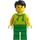 LEGO Man in Lime Sleeveless Shirt minifiguur