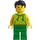 LEGO Homme dans Citron Vert Sleeveless Chemise Minifigurine