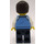 LEGO Man in Medium Blauw Jacket minifiguur