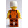 LEGO Man in Orange Tank Top and Helmet Minifigure