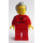 LEGO Man in Rood Tracksuit minifiguur