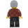 LEGO Man in Reddish Brown Patterned Shirt Minifigure