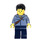 LEGO Man in Sand Blue Jacket Minifigure