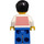 LEGO Hombre en Striped Parte superior Minifigura