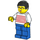 LEGO Man dans Striped Haut Figurine