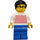 LEGO Man in Striped Top Minifigure
