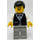 LEGO Man in White Shirt, Black Waistcoat and Bow Tie Minifigure