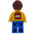 LEGO Man in Geel Shirt Minifiguur