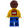 LEGO Man in Geel Shirt minifiguur