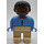 LEGO Man met Afro Haar Duplo-figuur