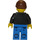 LEGO Mand med Sort Skjorte Minifigur