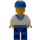 LEGO Man avec Bleu Casquette et Glasses Figurine