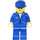 LEGO Man met Blauw Jasje en Pet Minifiguur