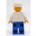 LEGO Man with Blue Overall and White Cap Minifigure