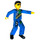 LEGO Man with Blue Overalls with Technic Logo Technic Figure with Sticker