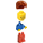 LEGO Man met Blauw Shirt minifiguur